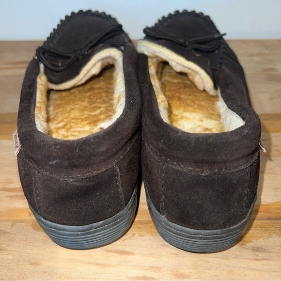 Men's Tamarac by Slippers Size 7 Fleece- lined Suede Slipper - Picture 4 of 10